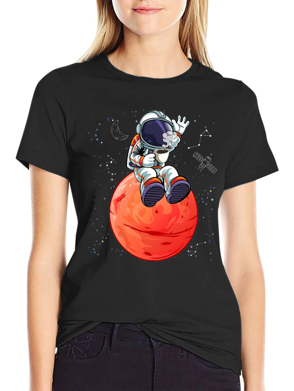 Astronaut on Mars Graphic T-Shirt