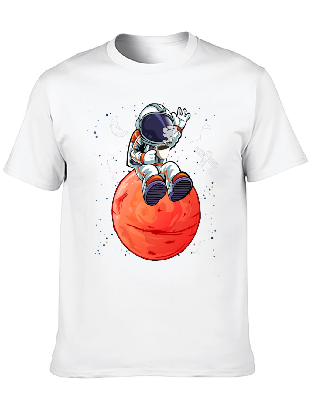 Astronaut on Mars Graphic T-Shirt