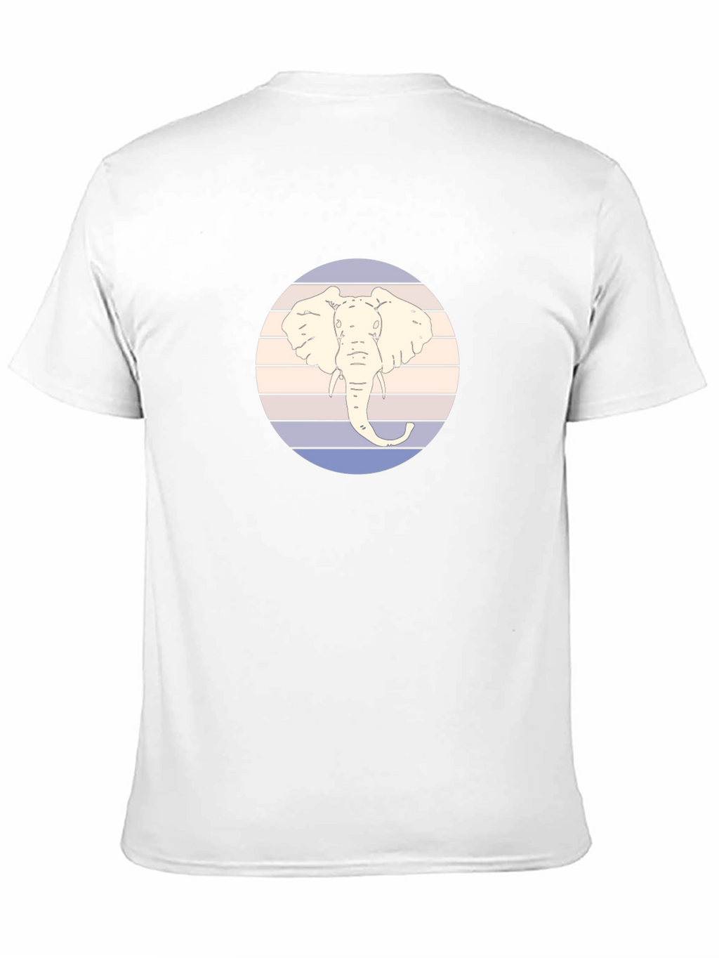 Elephant Graphic Tee - Retro Style Mens T-Shirt