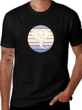 Elephant Graphic Tee - Retro Style Mens T-Shirt