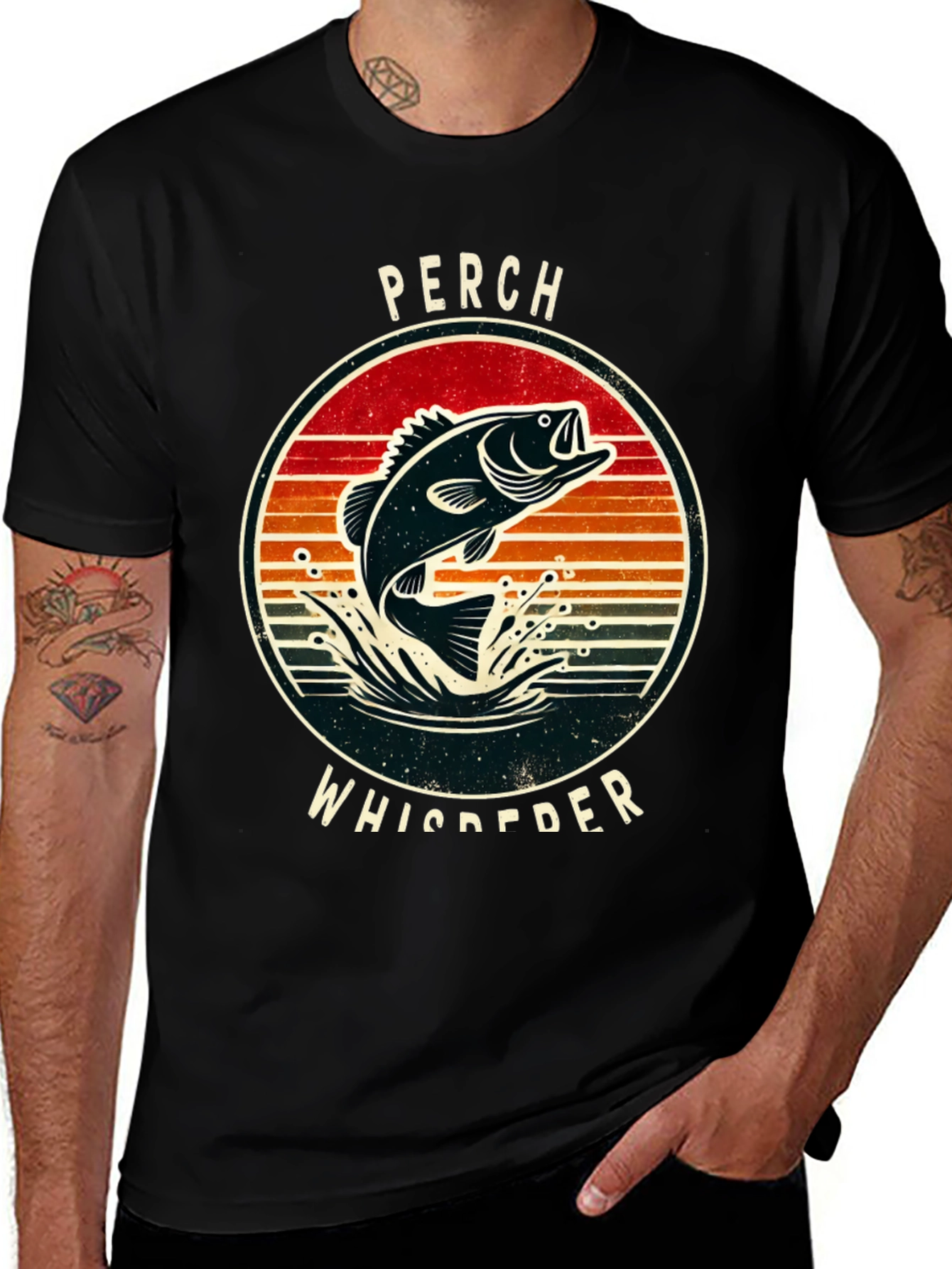 Perch Whisperer Graphic T-Shirt - Fishing Tee