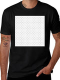 Geometric Pattern Black Tee