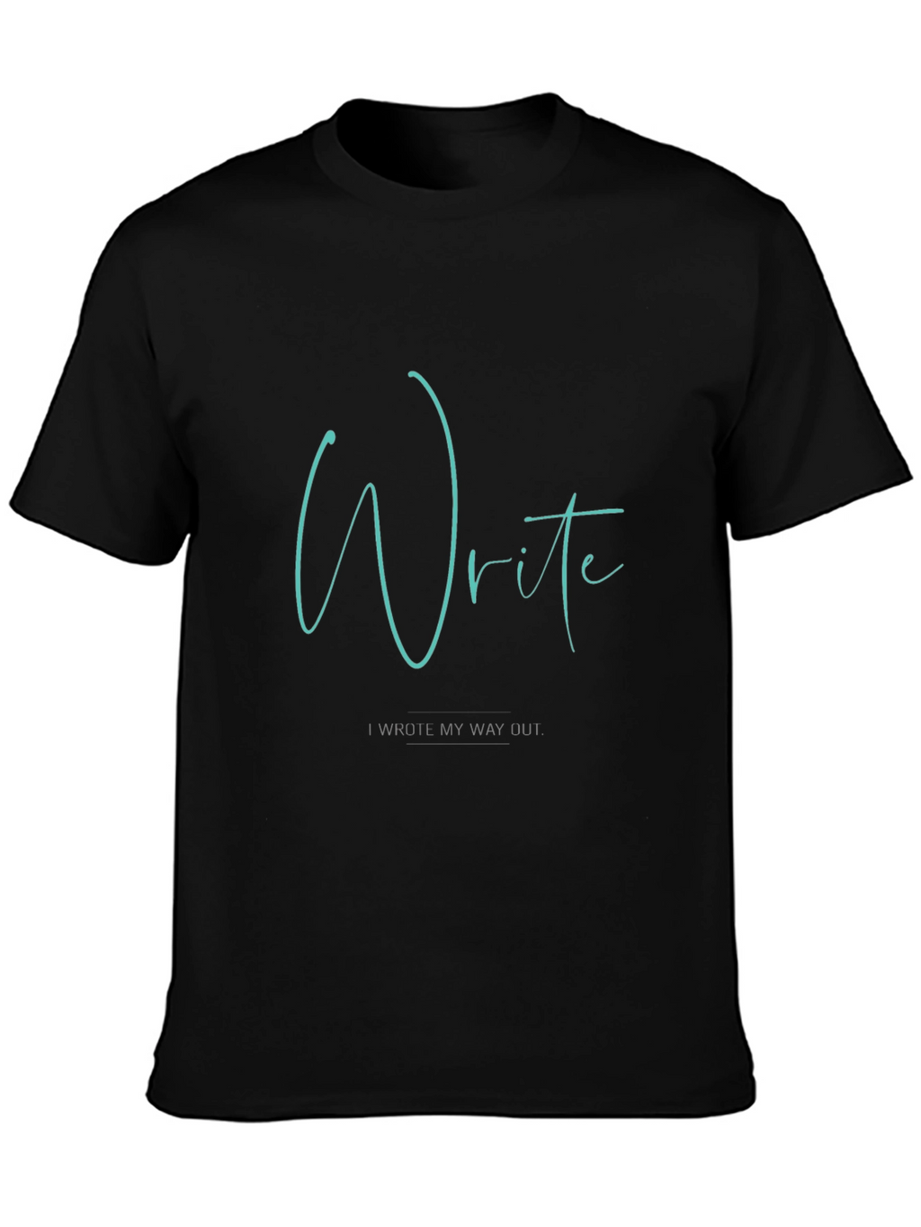 Write My Way Out Black Graphic Tee