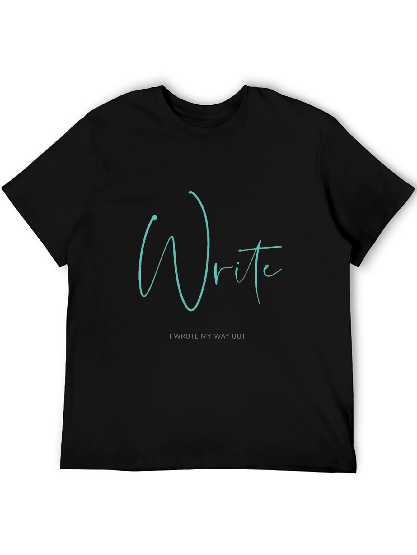 Write My Way Out Black Graphic Tee