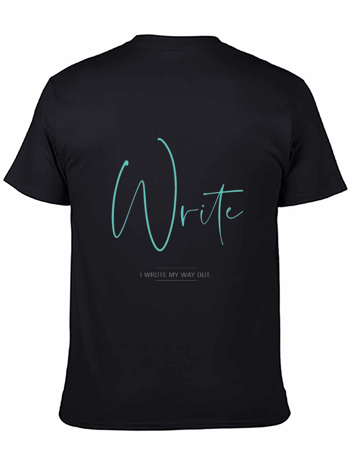 Write My Way Out Black Graphic Tee