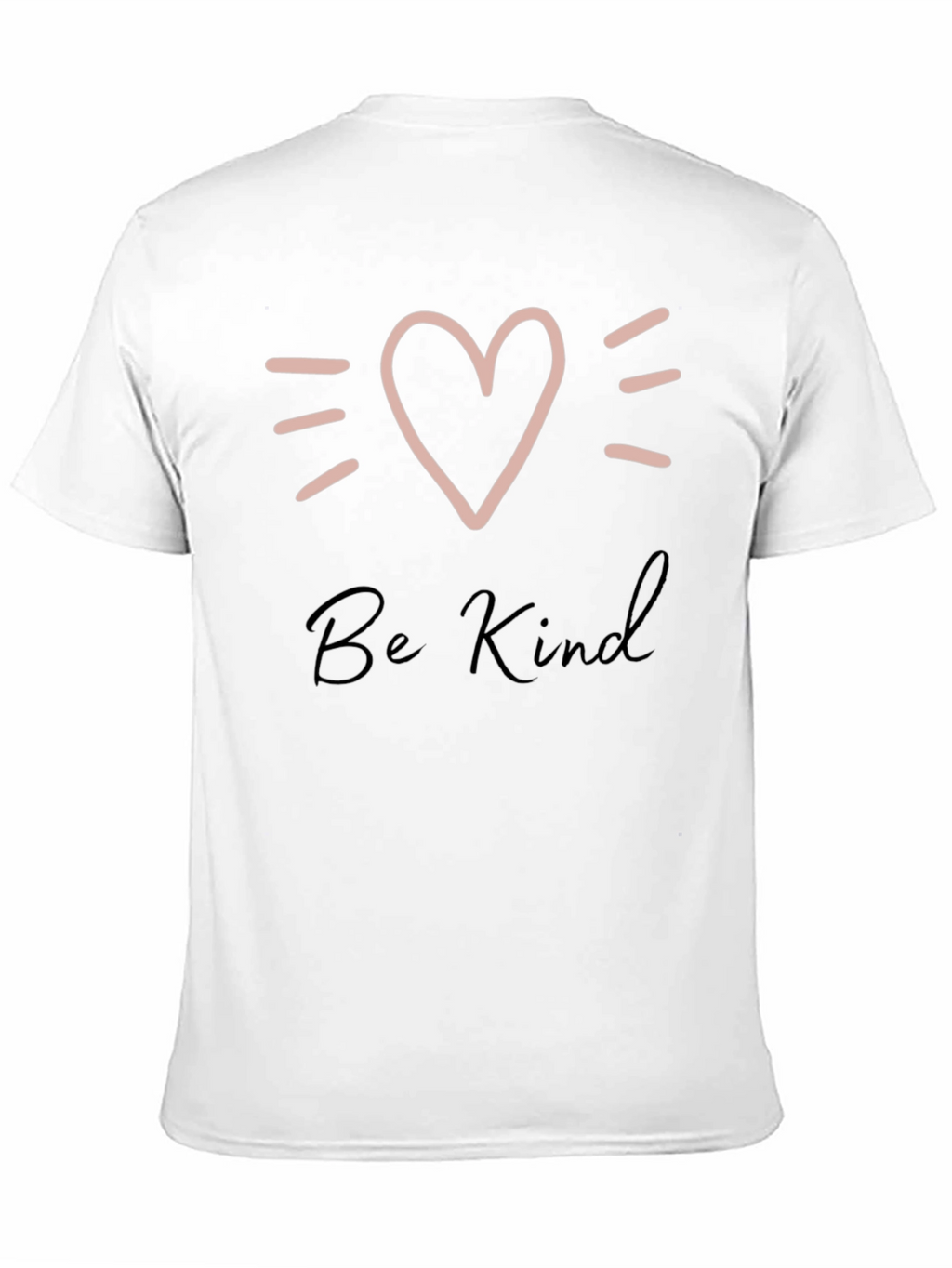 Be Kind Heart Graphic Black T-Shirt