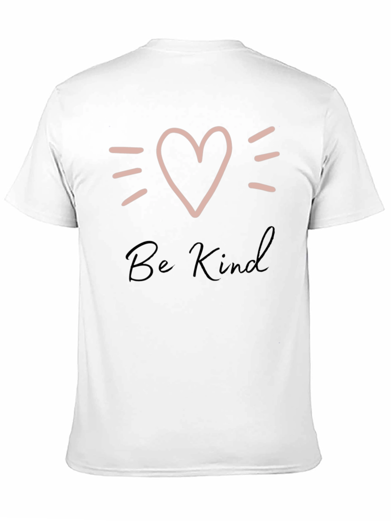 Be Kind Heart Graphic Black T-Shirt
