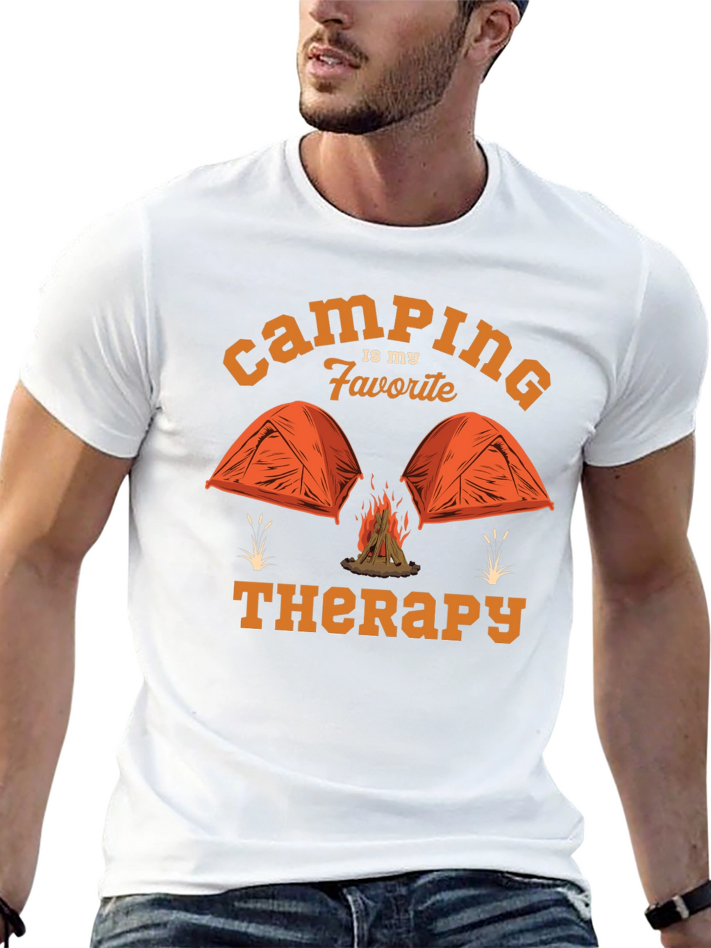 Camping is My Favorite Therapy T-Shirt