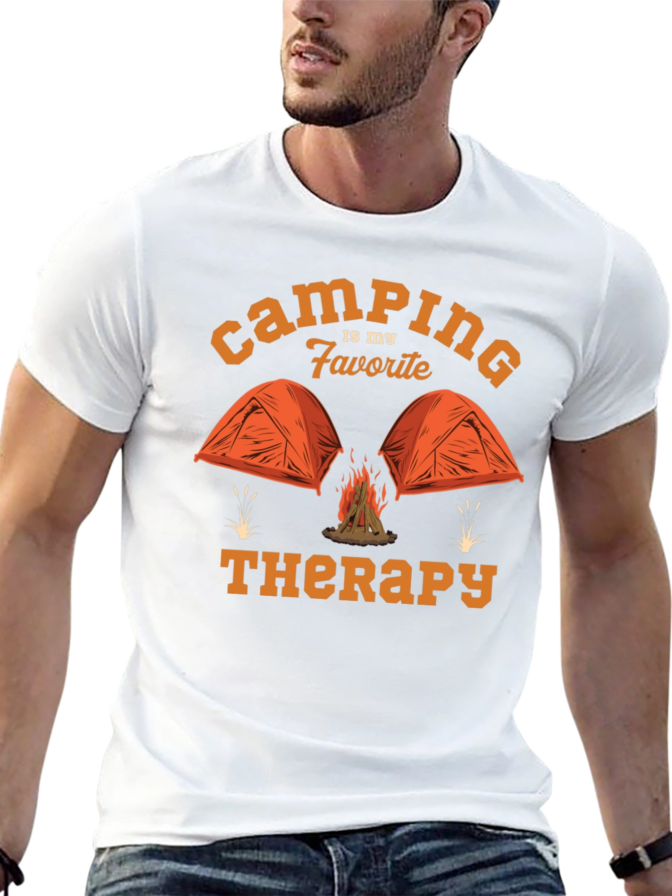Camping is My Favorite Therapy T-Shirt