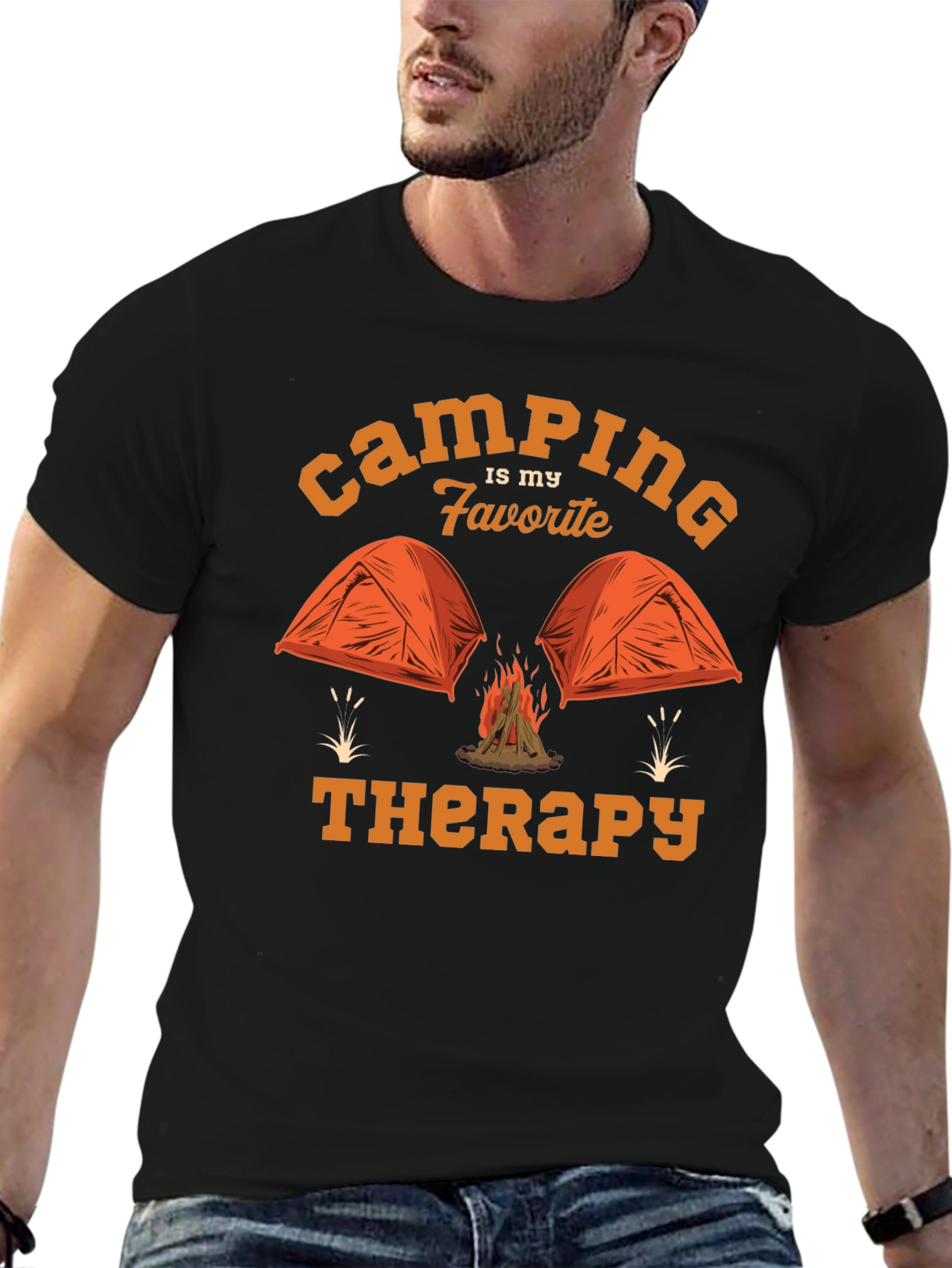 Camping is My Favorite Therapy T-Shirt