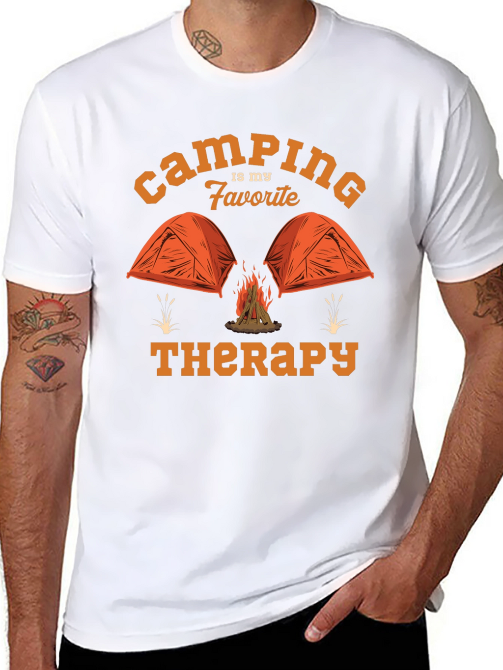 Camping is My Favorite Therapy T-Shirt