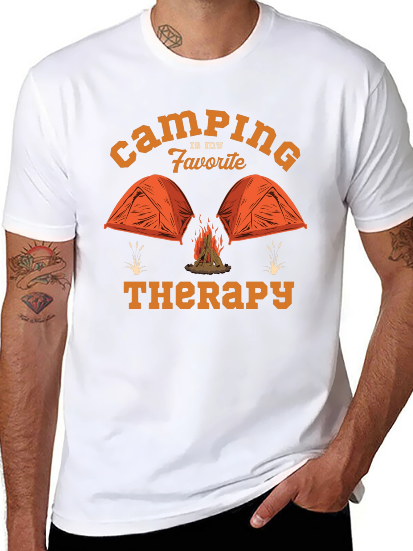 Camping is My Favorite Therapy T-Shirt