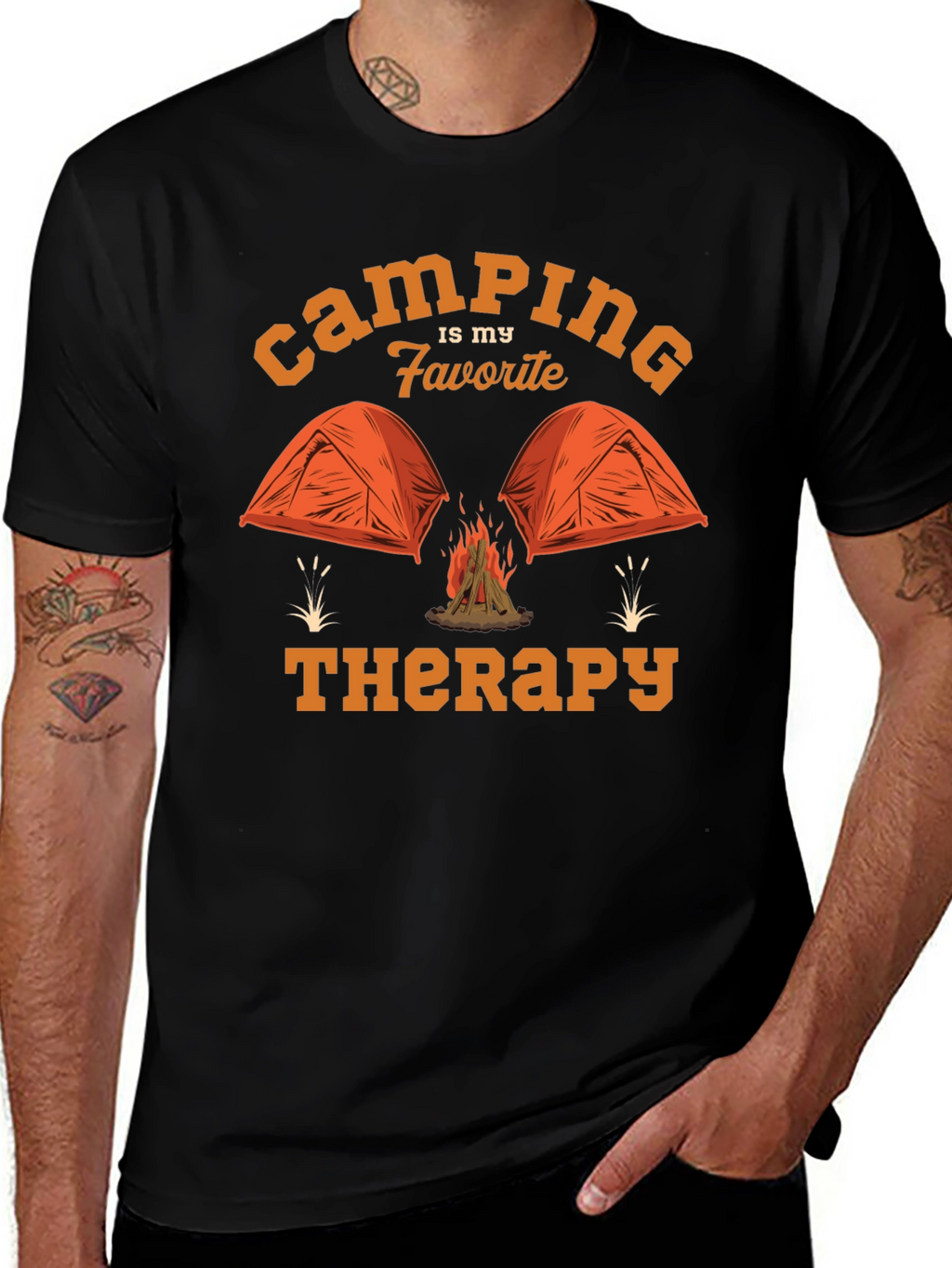 Camping is My Favorite Therapy T-Shirt
