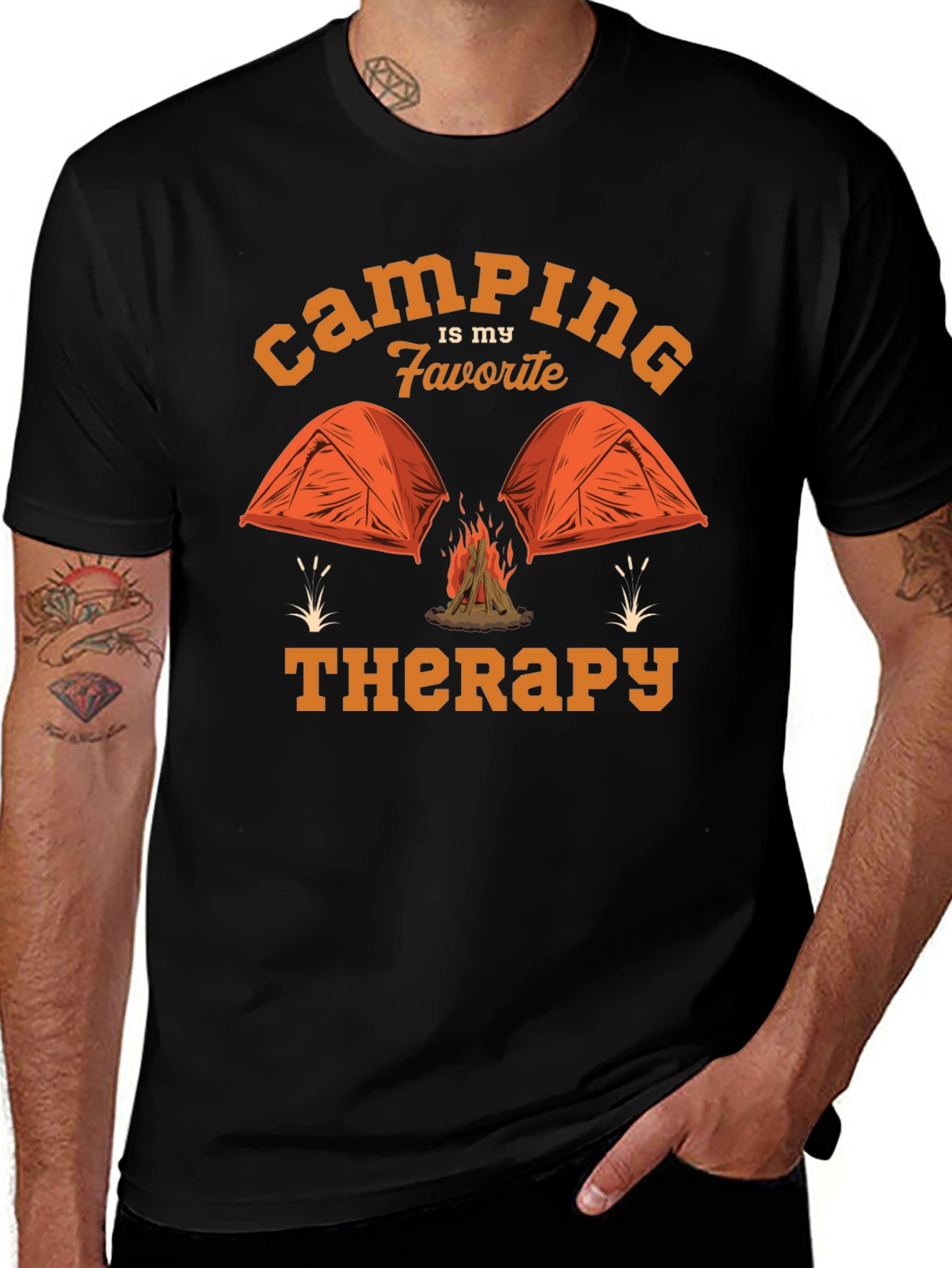 Camping is My Favorite Therapy T-Shirt