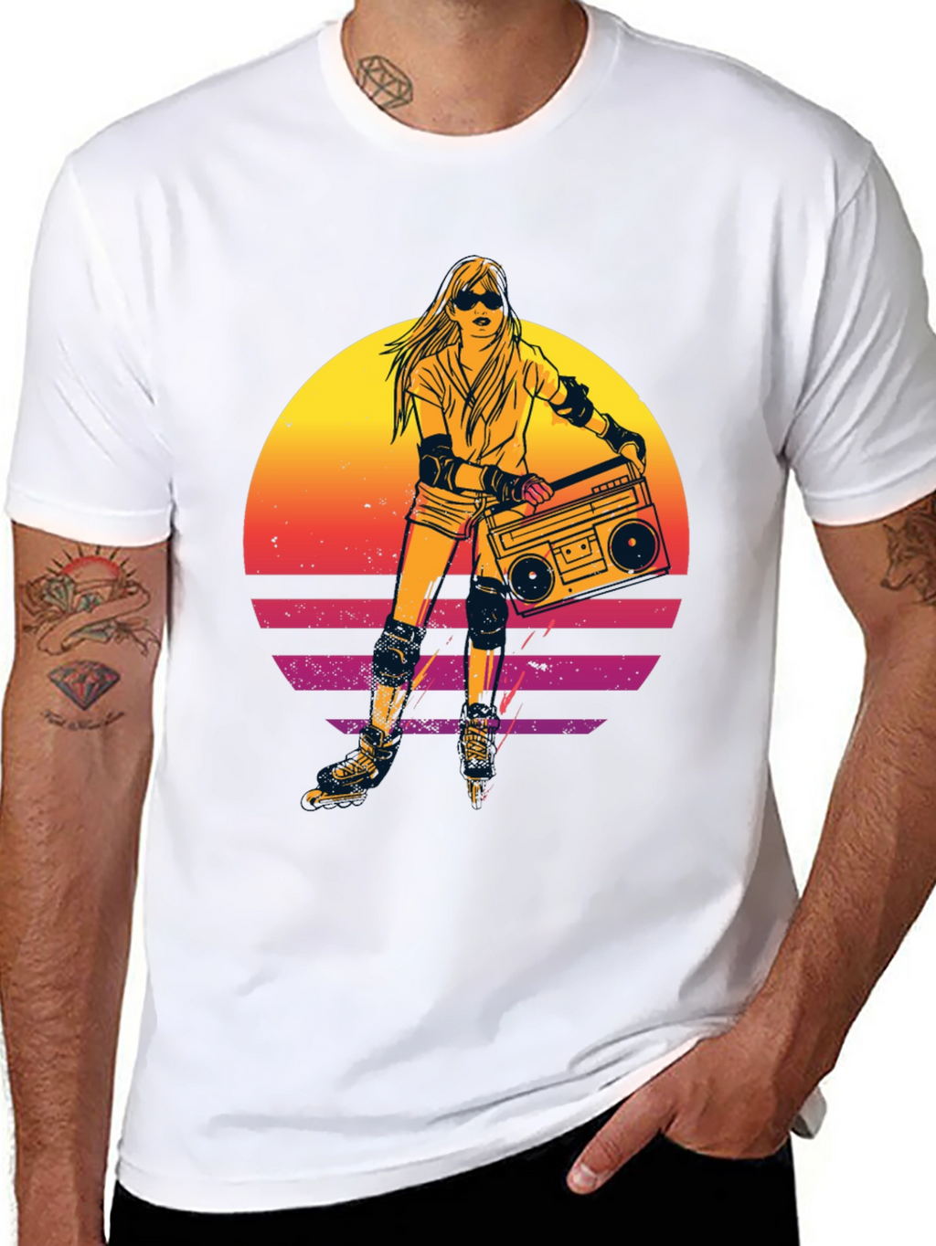 Retro Roller Skate T-Shirt - 80s Vibes