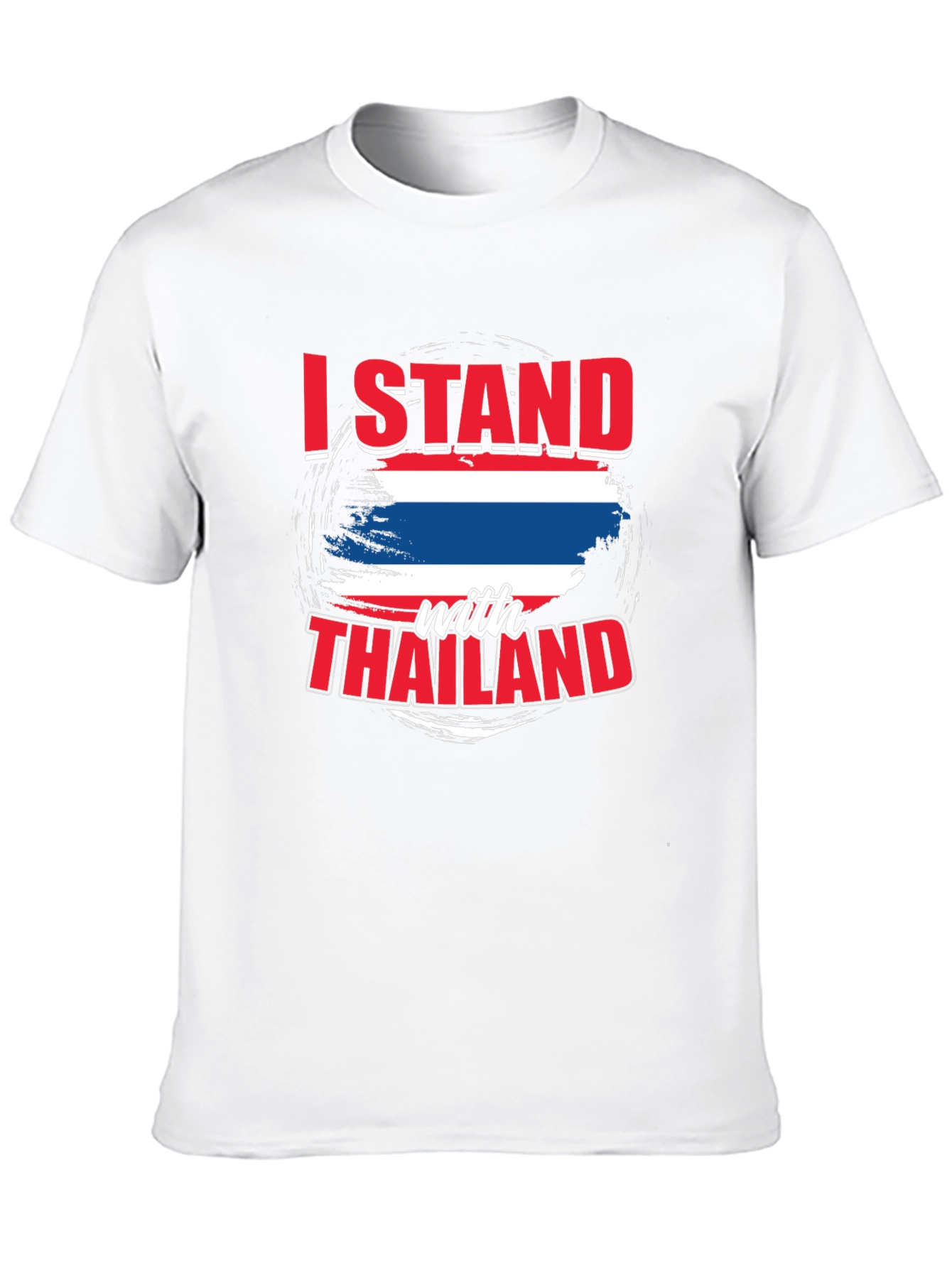 I Stand With Thailand Black T-Shirt