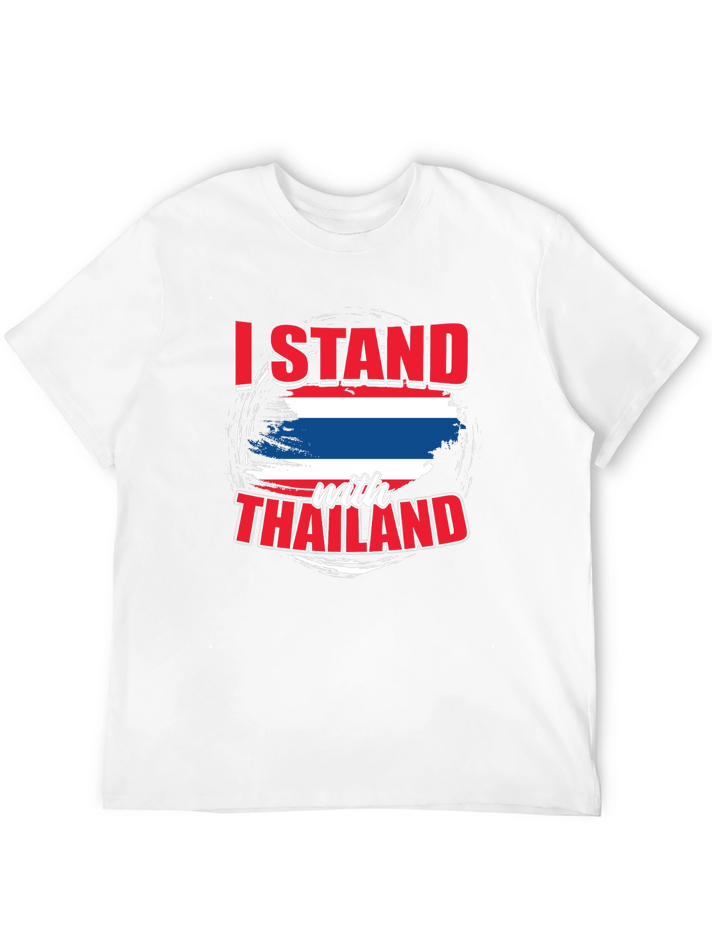I Stand With Thailand Black T-Shirt