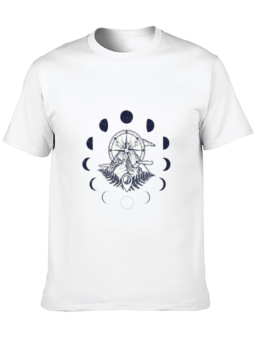 Compass & Mountain Graphic Tee - Black
