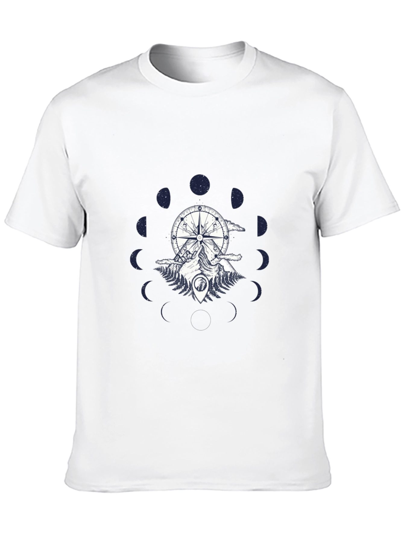 Compass & Mountain Graphic Tee - Black