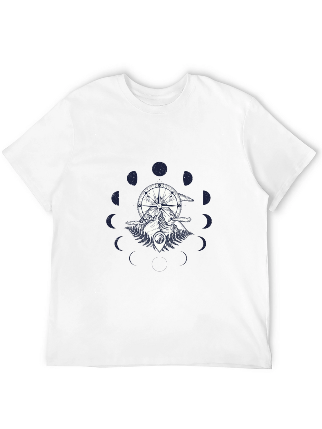 Compass & Mountain Graphic Tee - Black