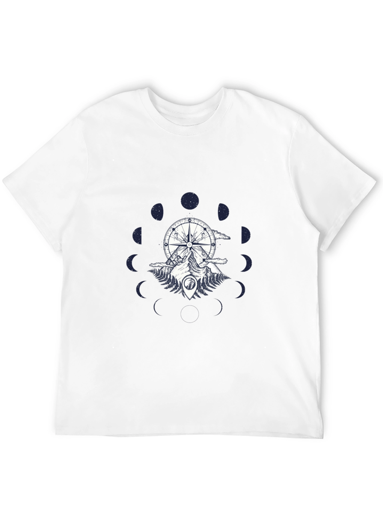 Compass & Mountain Graphic Tee - Black