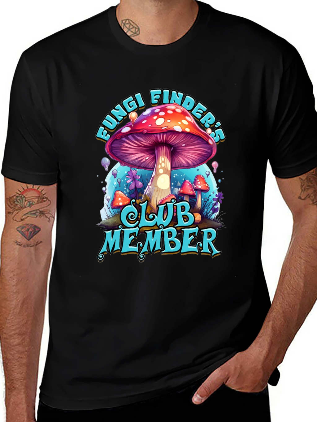 Fungi Finders Club Member Graphic T-Shirt