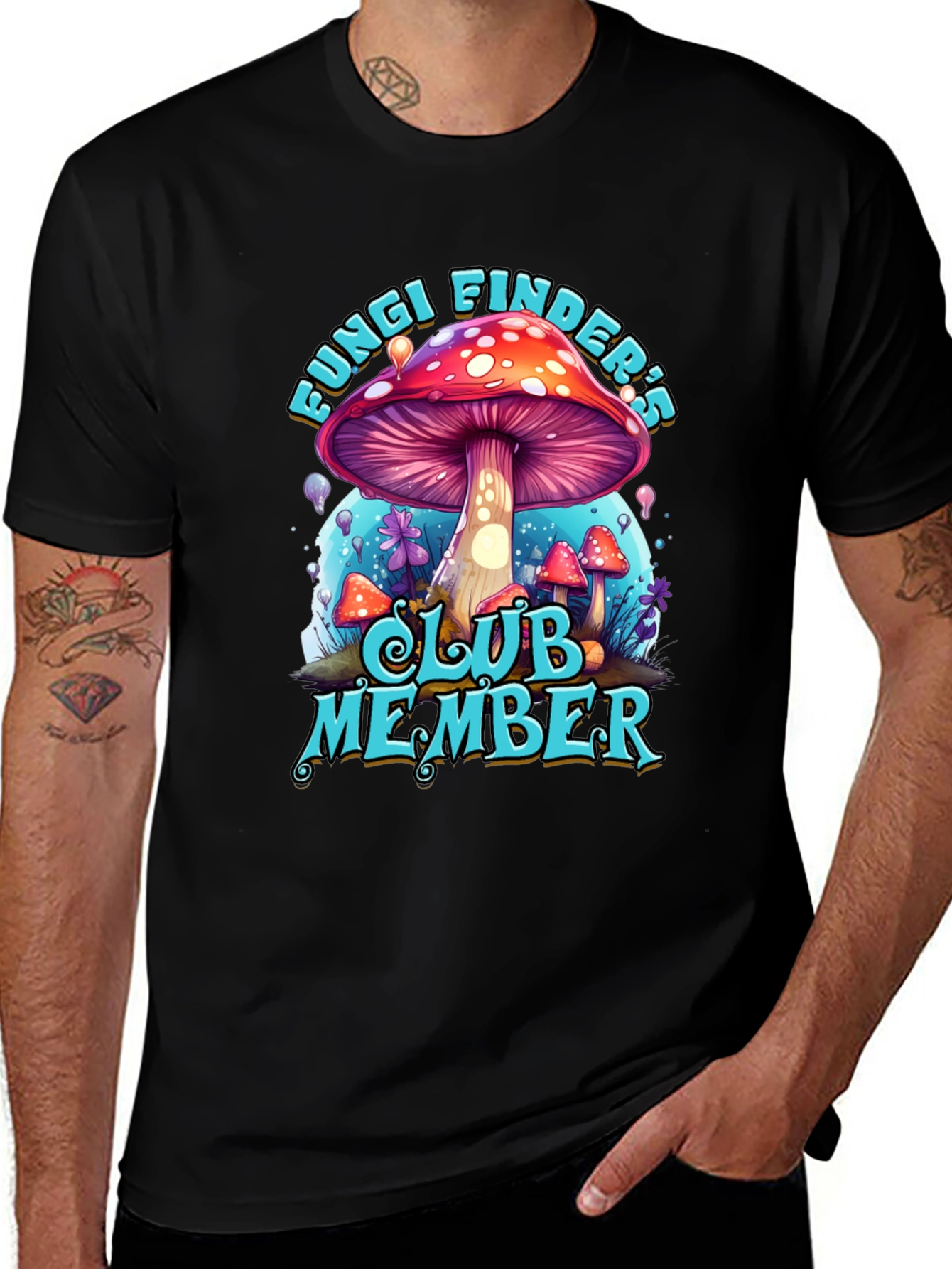 Fungi Finders Club Member Graphic T-Shirt