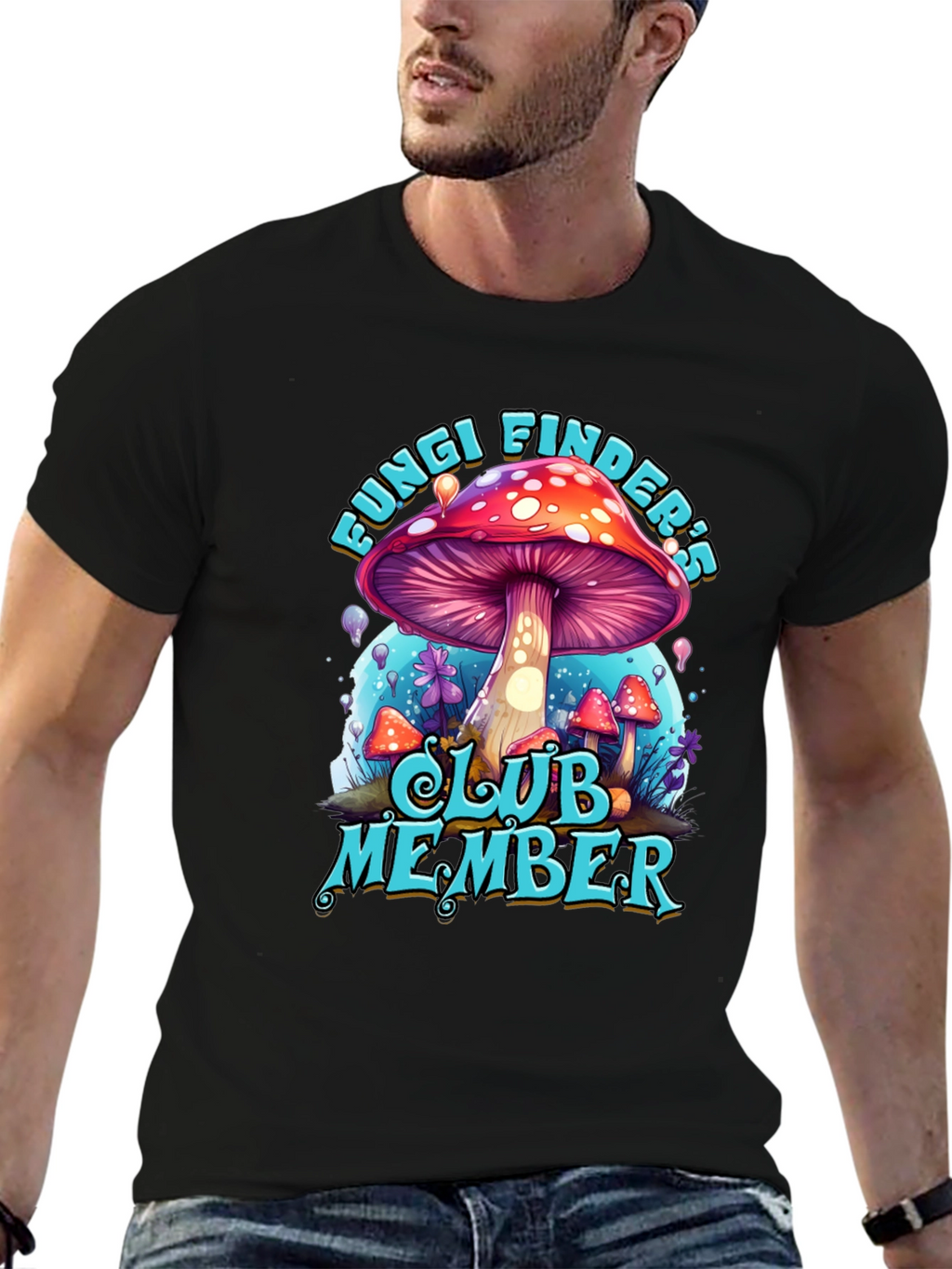 Fungi Finders Club Member Graphic T-Shirt
