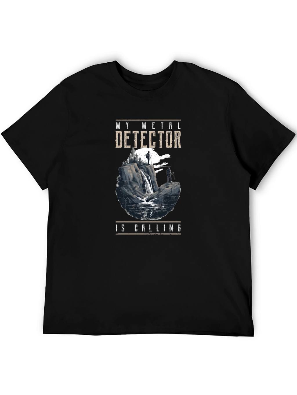 Metal Detector Calling Graphic Tee
