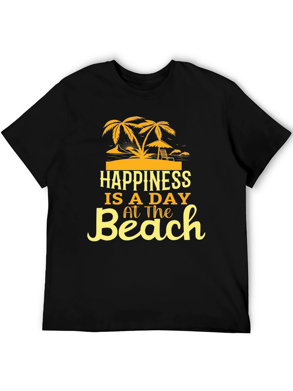 Happiness Is A Day At The Beach Graphic T-Shirt