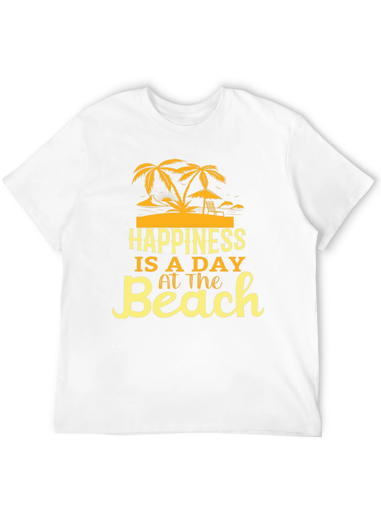 Happiness Is A Day At The Beach Graphic T-Shirt