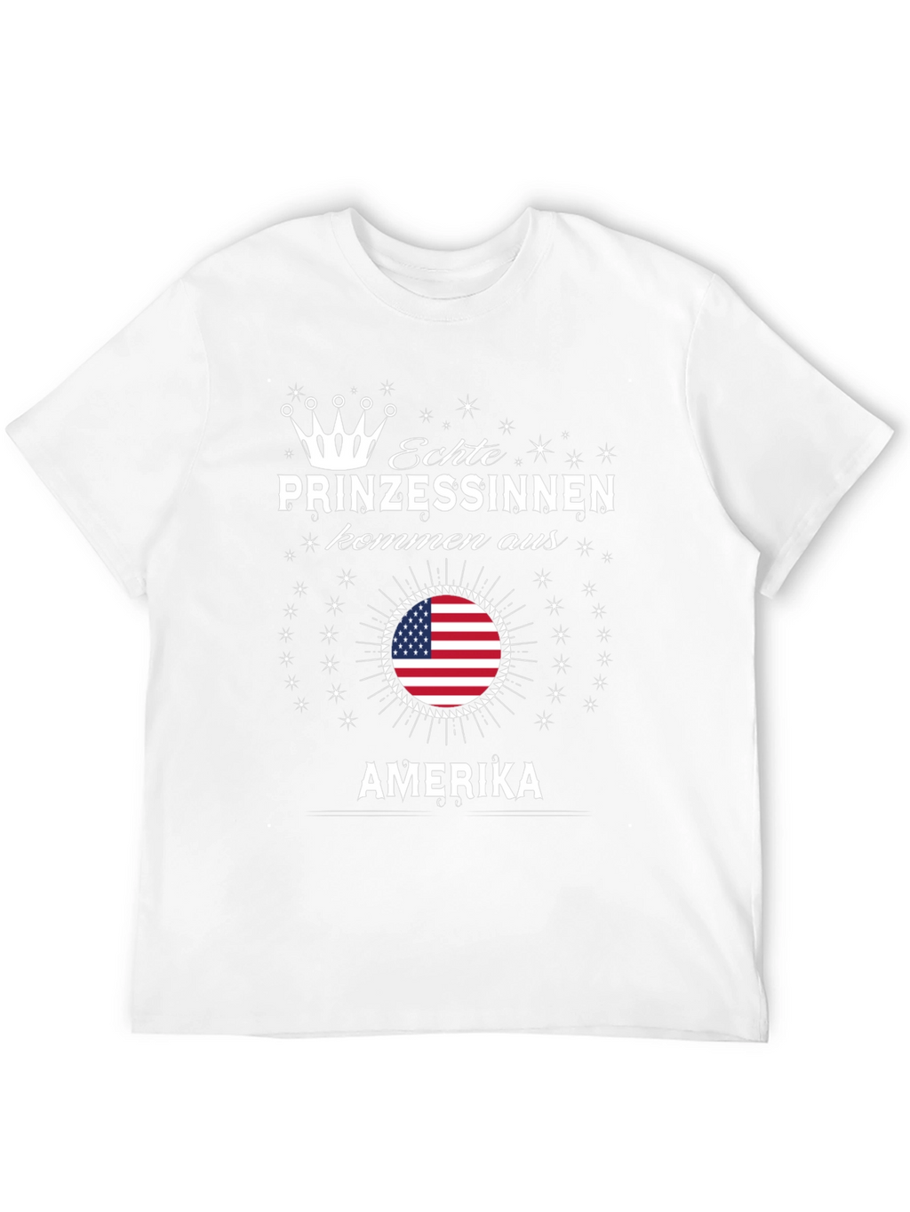 Echte Prinzessinnen T-Shirt - USA Flag Princess Tee