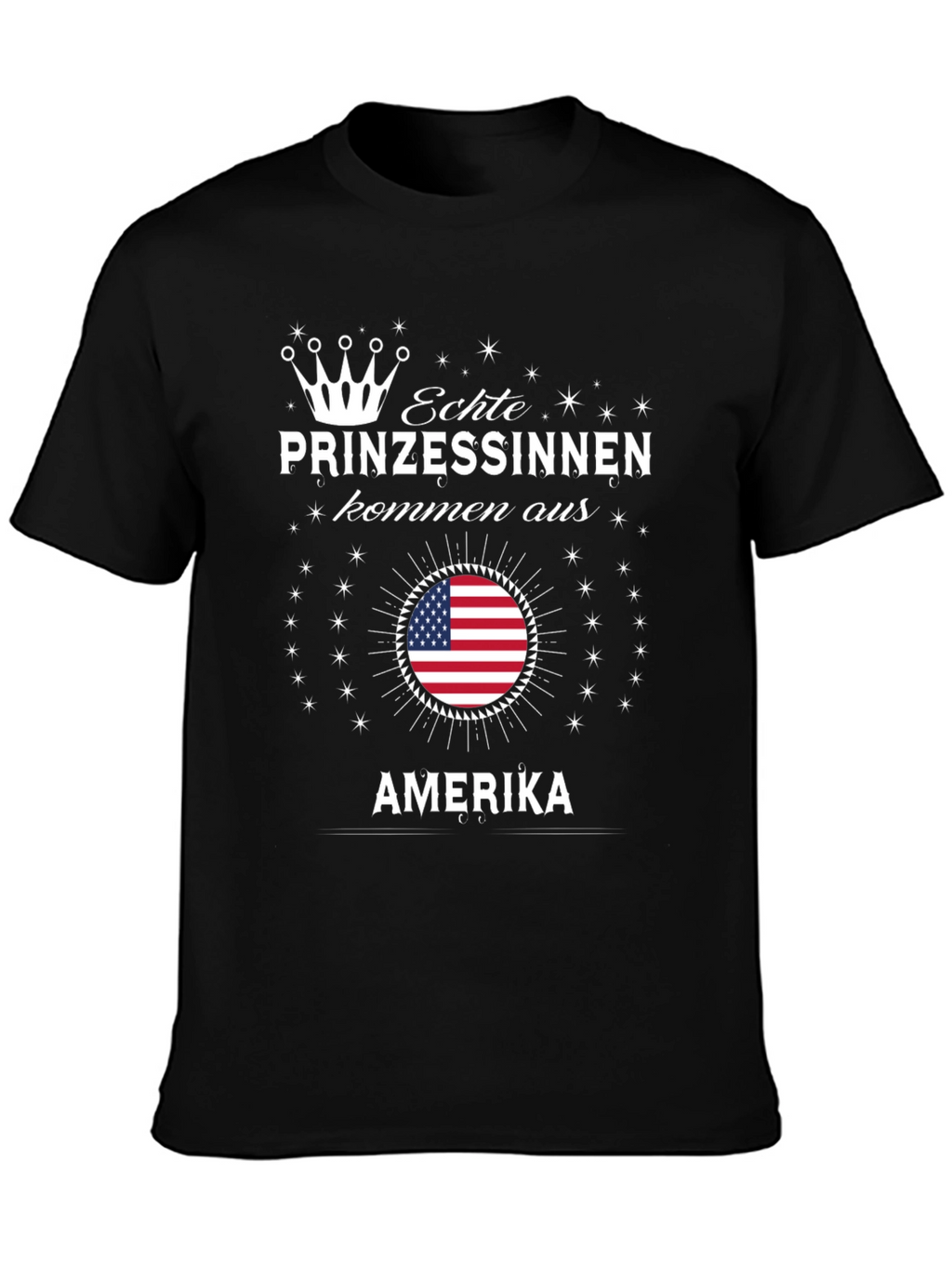 Echte Prinzessinnen T-Shirt - USA Flag Princess Tee