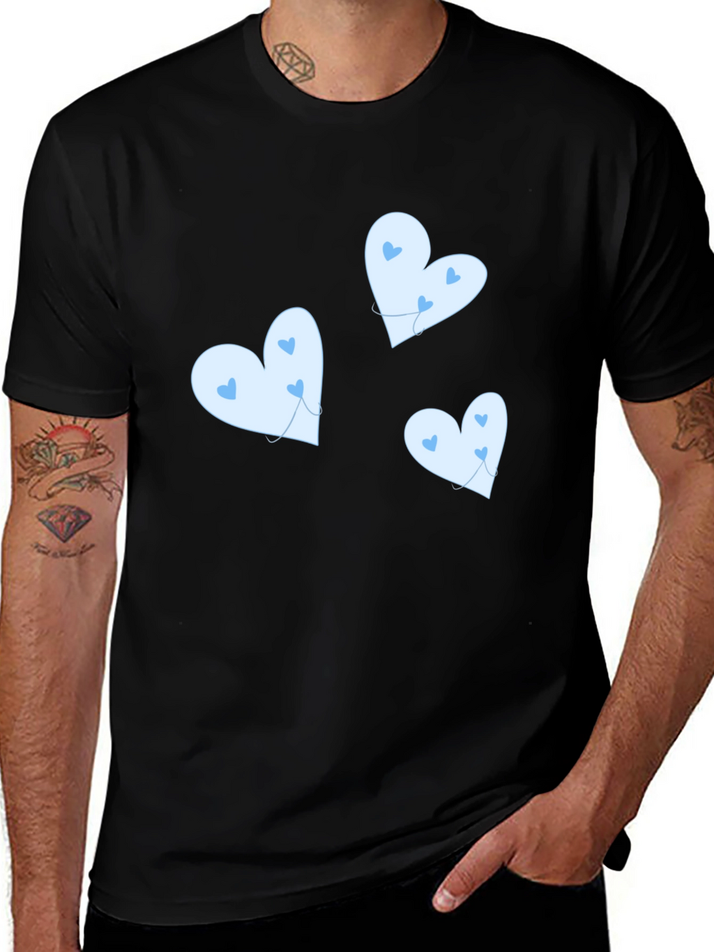 Cute Heart Balloon Graphic T-Shirt