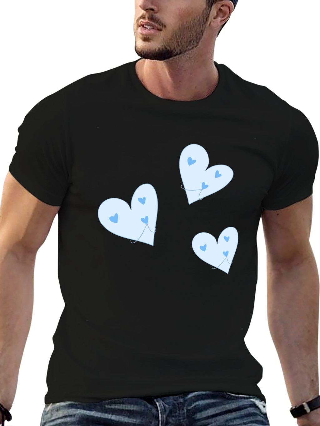 Cute Heart Balloon Graphic T-Shirt