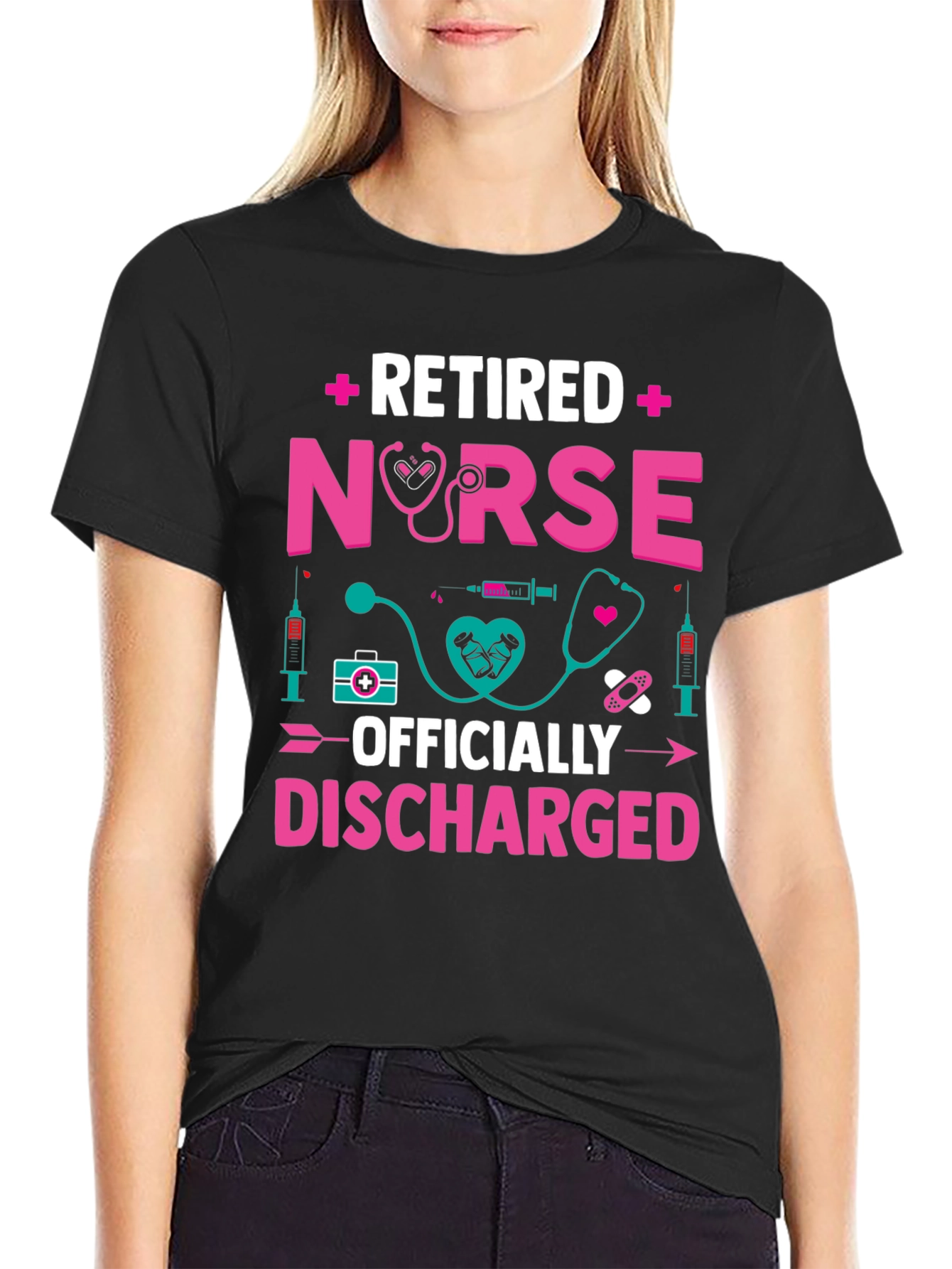 Retired Nurse T-Shirt - Officially Discharged!