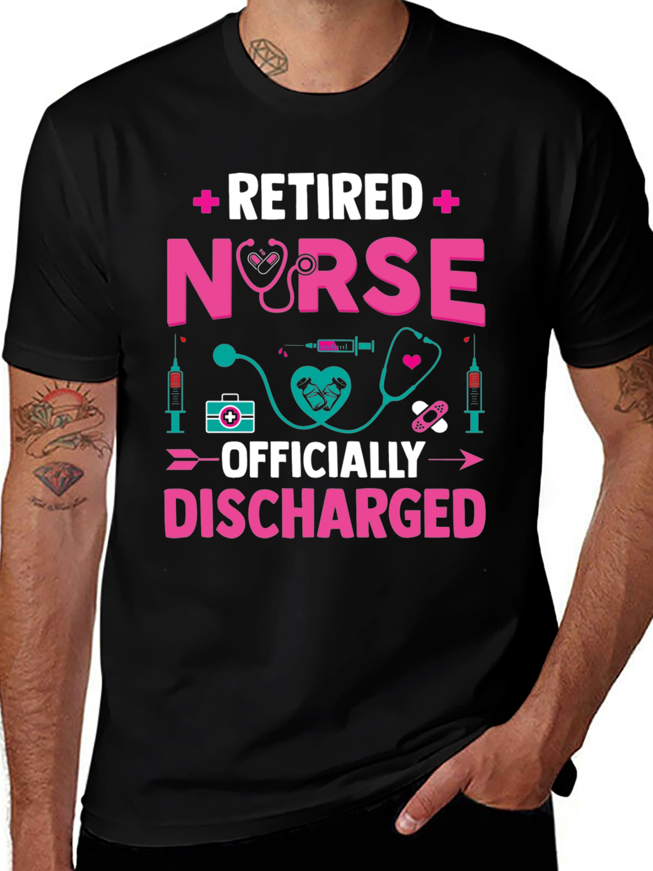 Retired Nurse T-Shirt - Officially Discharged!