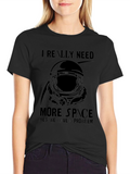 I Need More Space Astronaut Graphic T-Shirt
