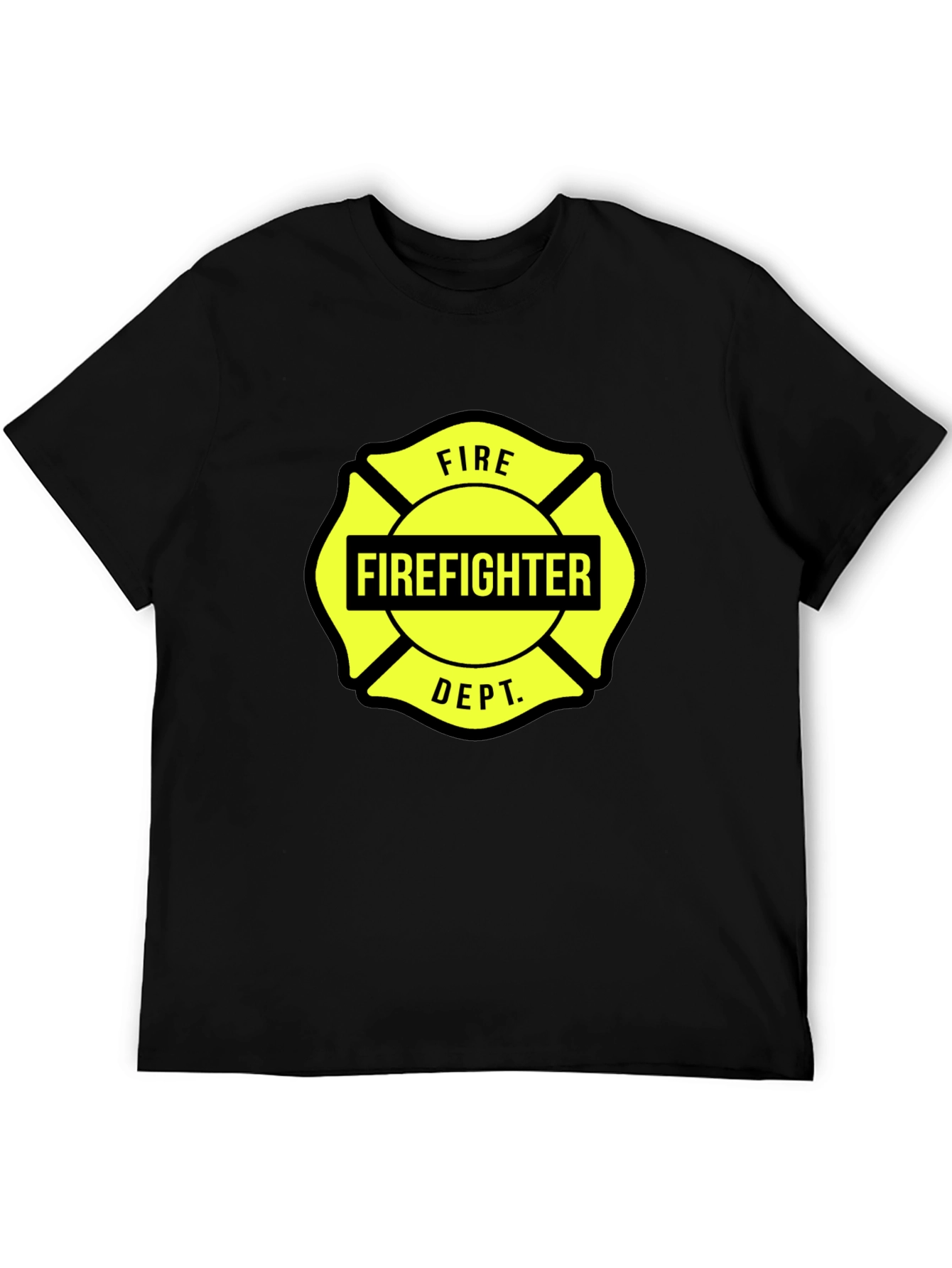 Firefighter Dept. Graphic Tee - Maltese Cross Design