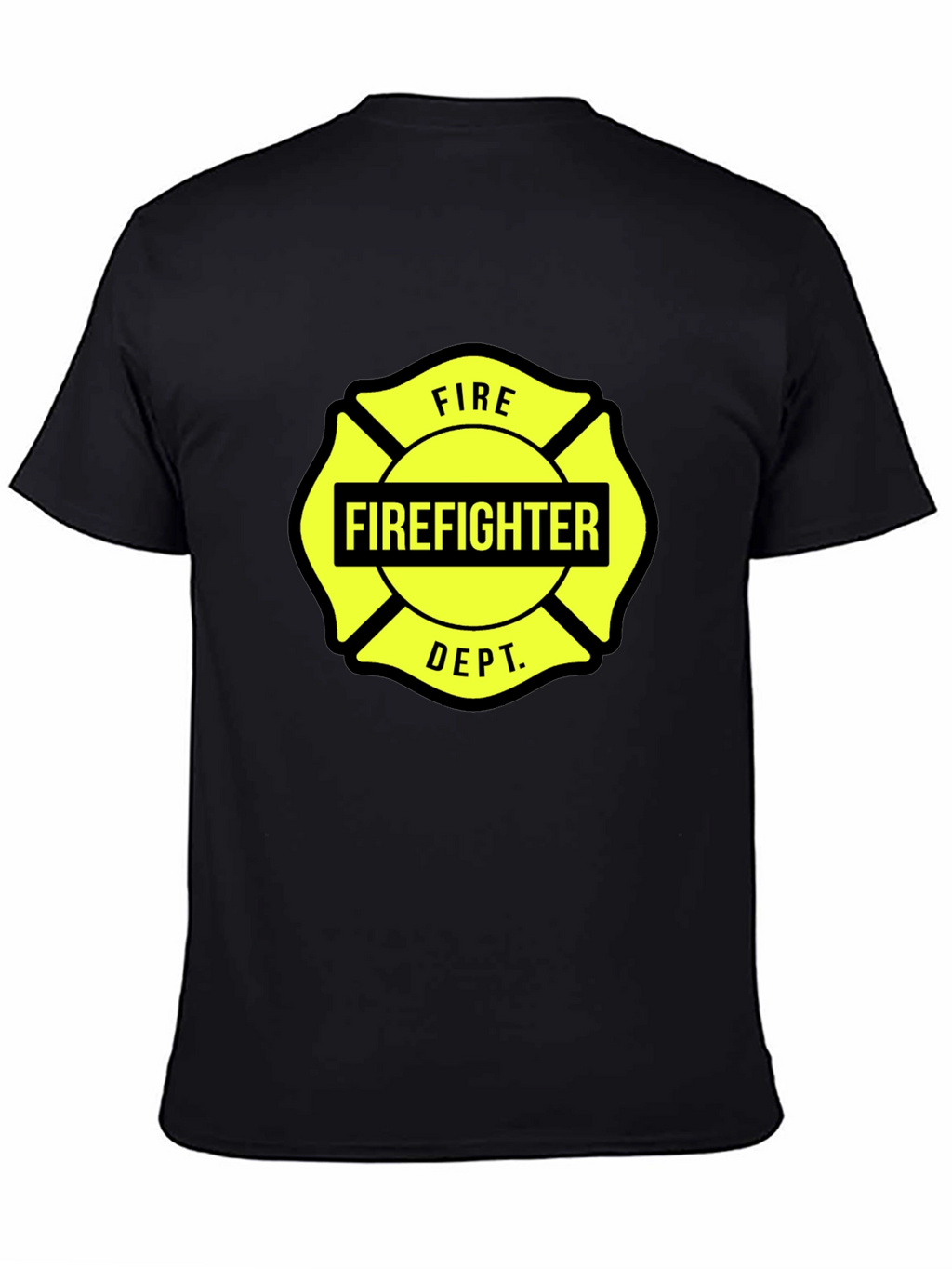Firefighter Dept. Graphic Tee - Maltese Cross Design