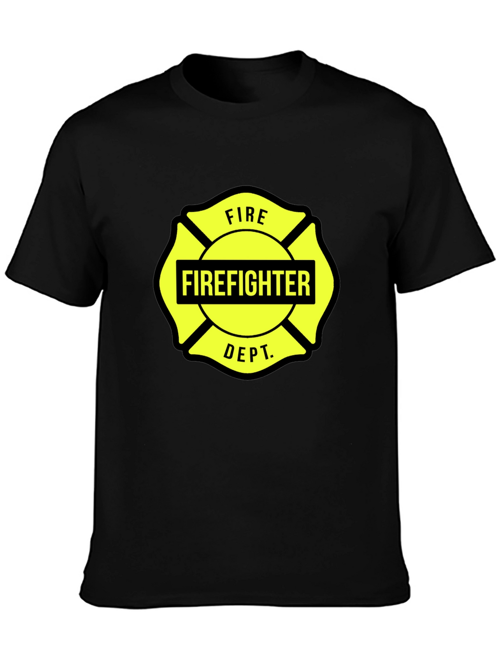 Firefighter Dept. Graphic Tee - Maltese Cross Design