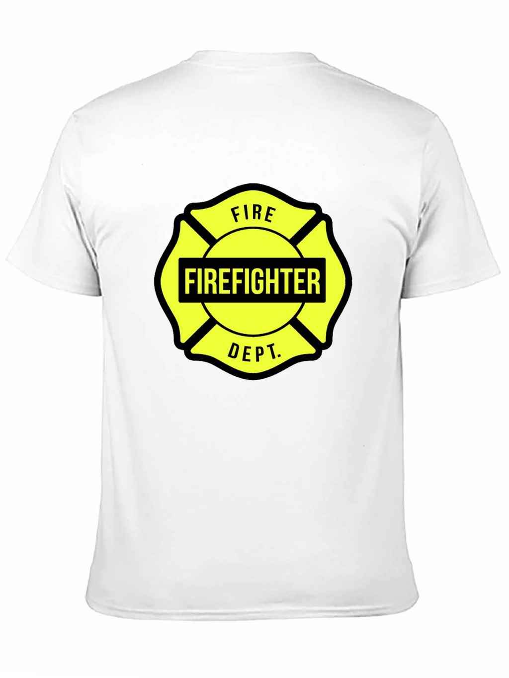 Firefighter Dept. Graphic Tee - Maltese Cross Design