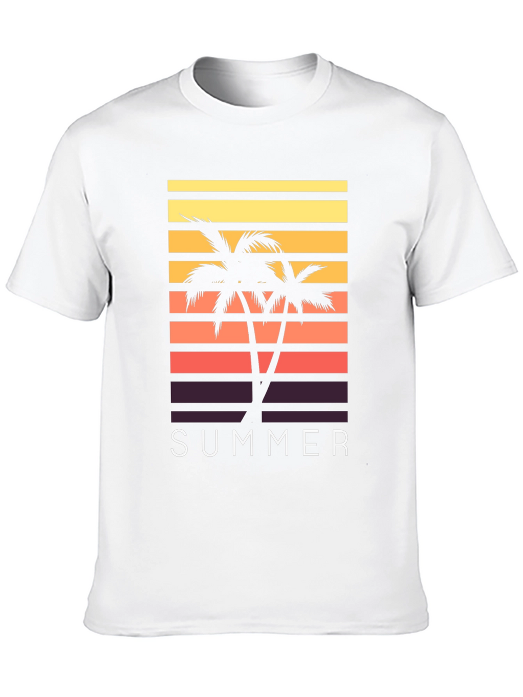 Summer Palm Tree Graphic T-Shirt