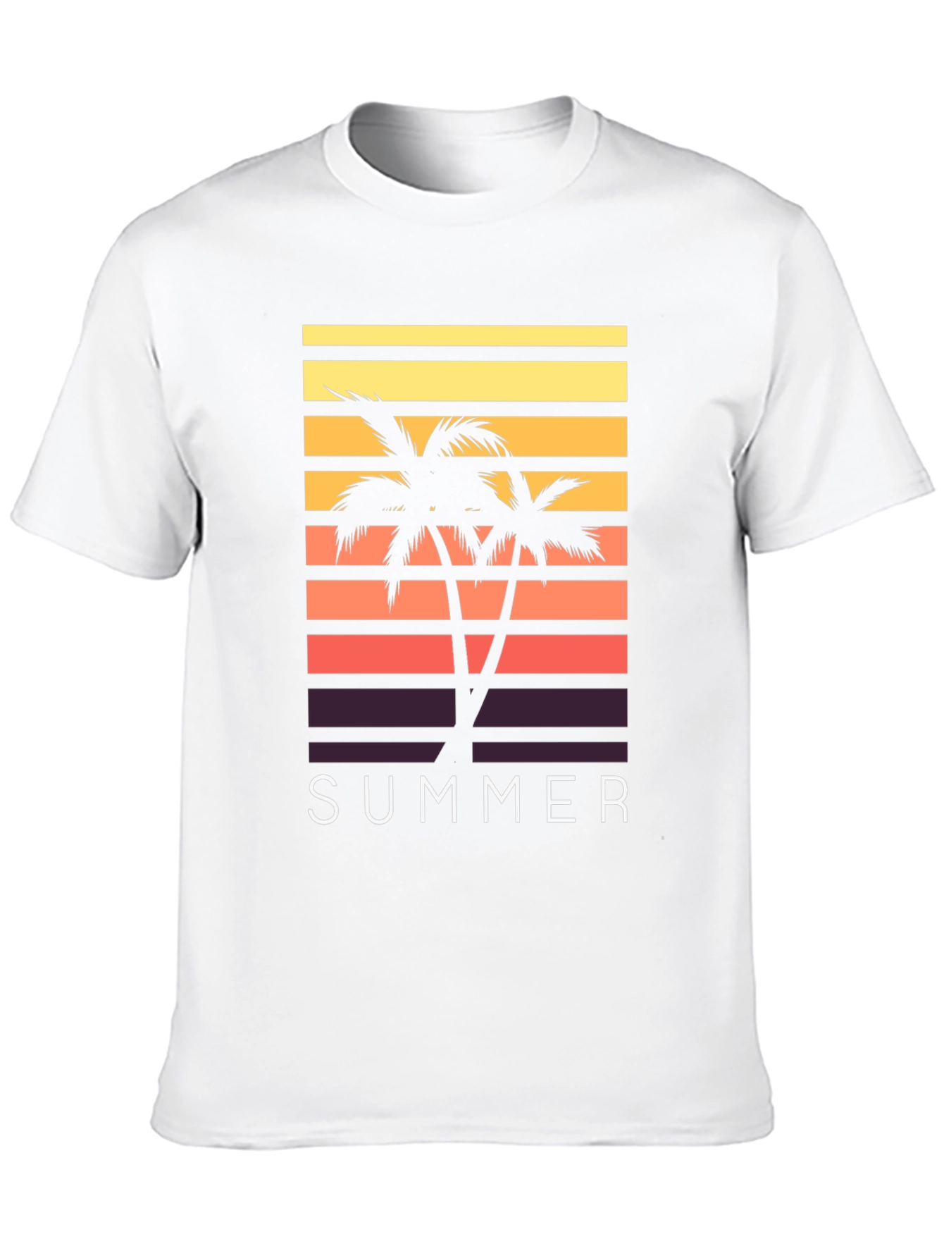 Summer Palm Tree Graphic T-Shirt