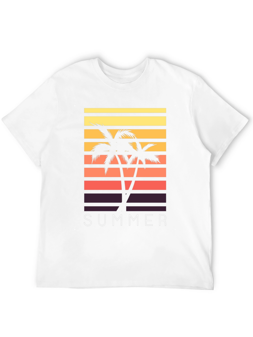 Summer Palm Tree Graphic T-Shirt