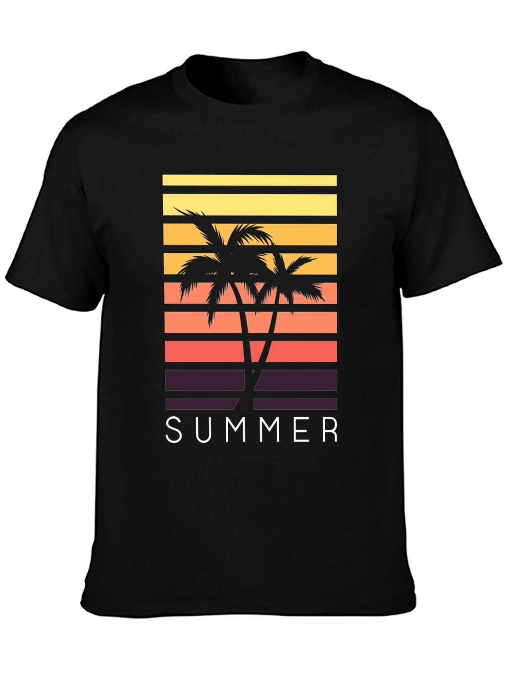 Summer Palm Tree Graphic T-Shirt