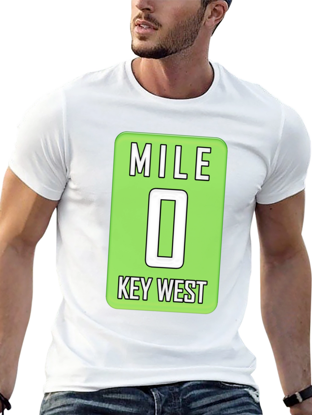 Mile 0 Key West T-Shirt - Black