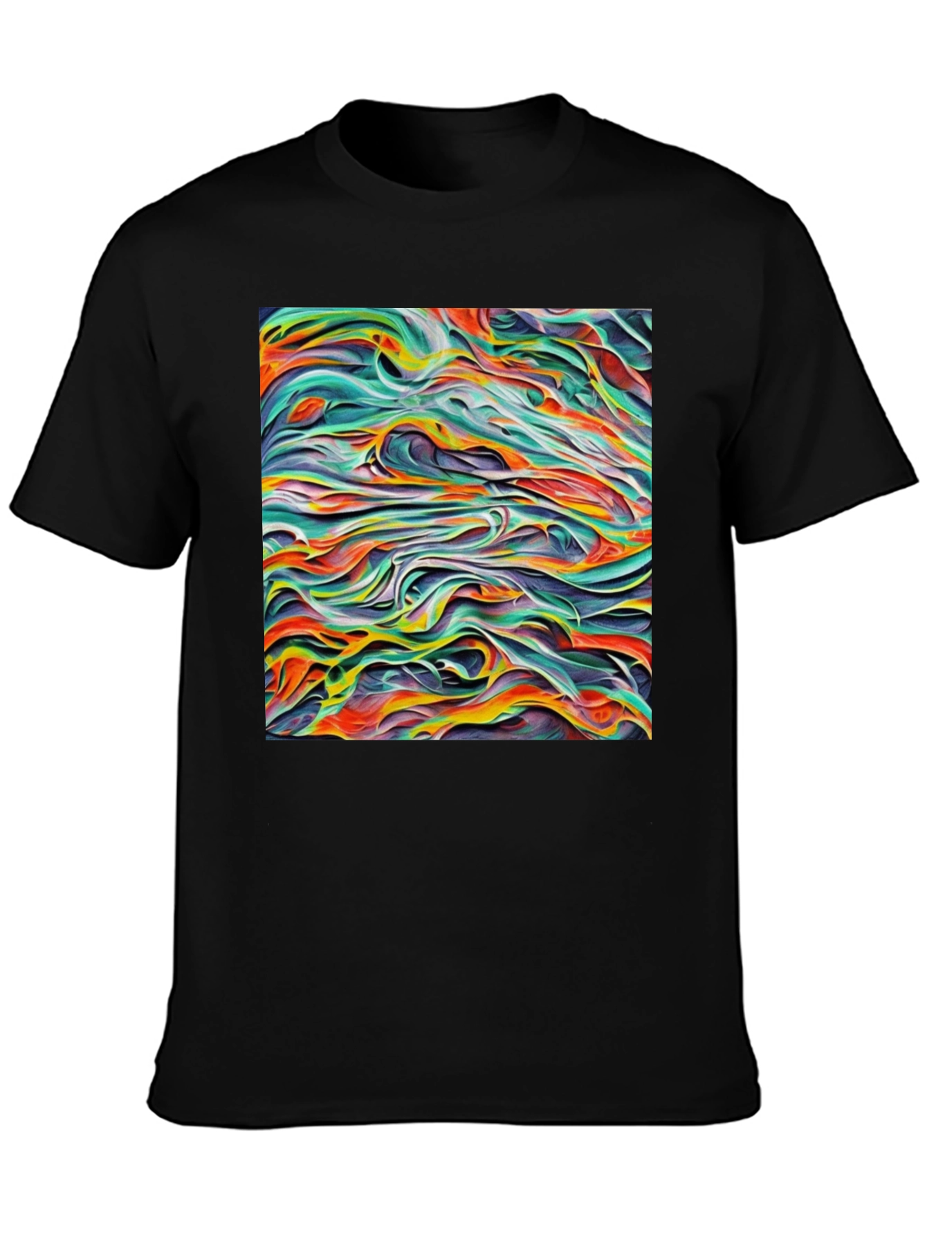 Abstract Art T-Shirt - Unique Graphic Tee for Men