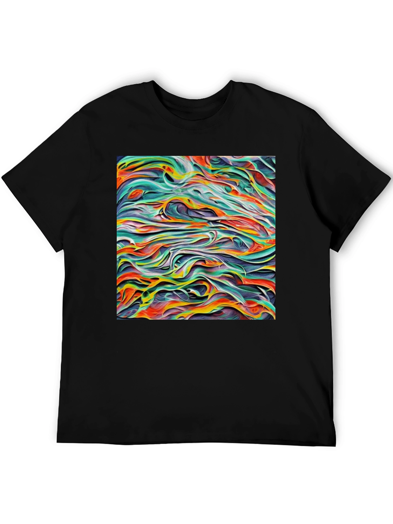 Abstract Art T-Shirt - Unique Graphic Tee for Men
