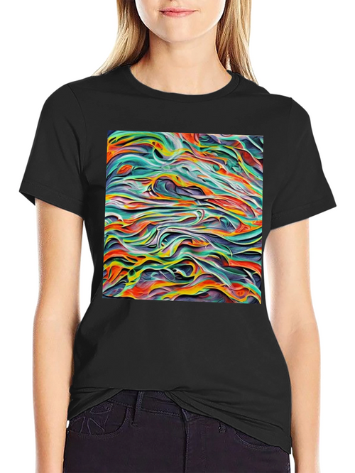 Abstract Art T-Shirt - Unique Graphic Tee for Men